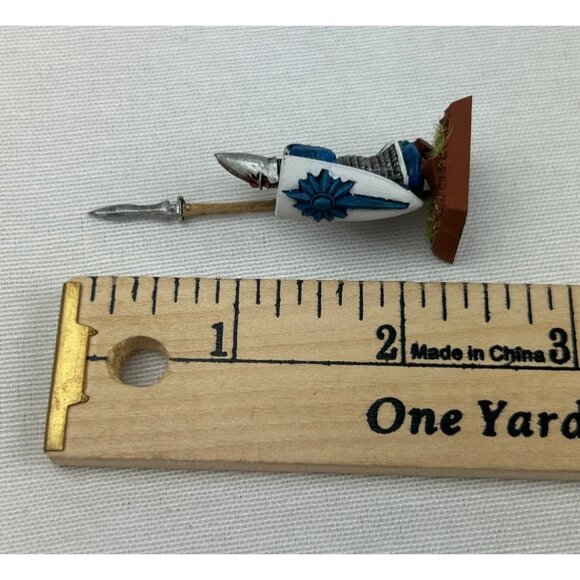 Warhammer High Elf Spearman Painted Miniature Figure Shield Spear - Picture 7 of 8